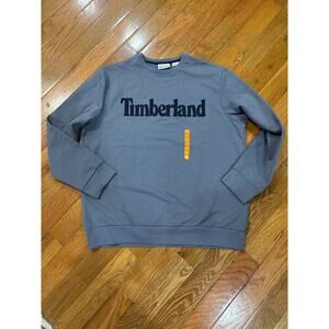 Timberland‎ Logo Sweatshirt - Silver Blue - Size: XL